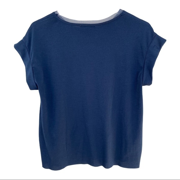 Zara Blue Top with short sleeves - Picture 2 of 13